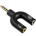 Aux splitter - microfoon en audio