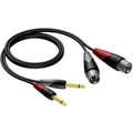 Abi aux naar xlr kabel