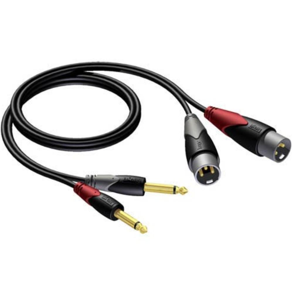Abi aux naar xlr kabel