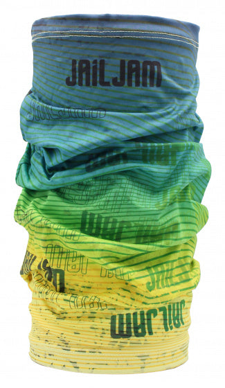 Jail jam Nekwarmer Tube polyester elastaan groen maat one-size