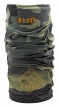 Jail jam Nekwarmer Tube polyester elastaan legergroen maat one-size