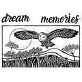 Woodware • clear stamp set lino cut - hunting owl