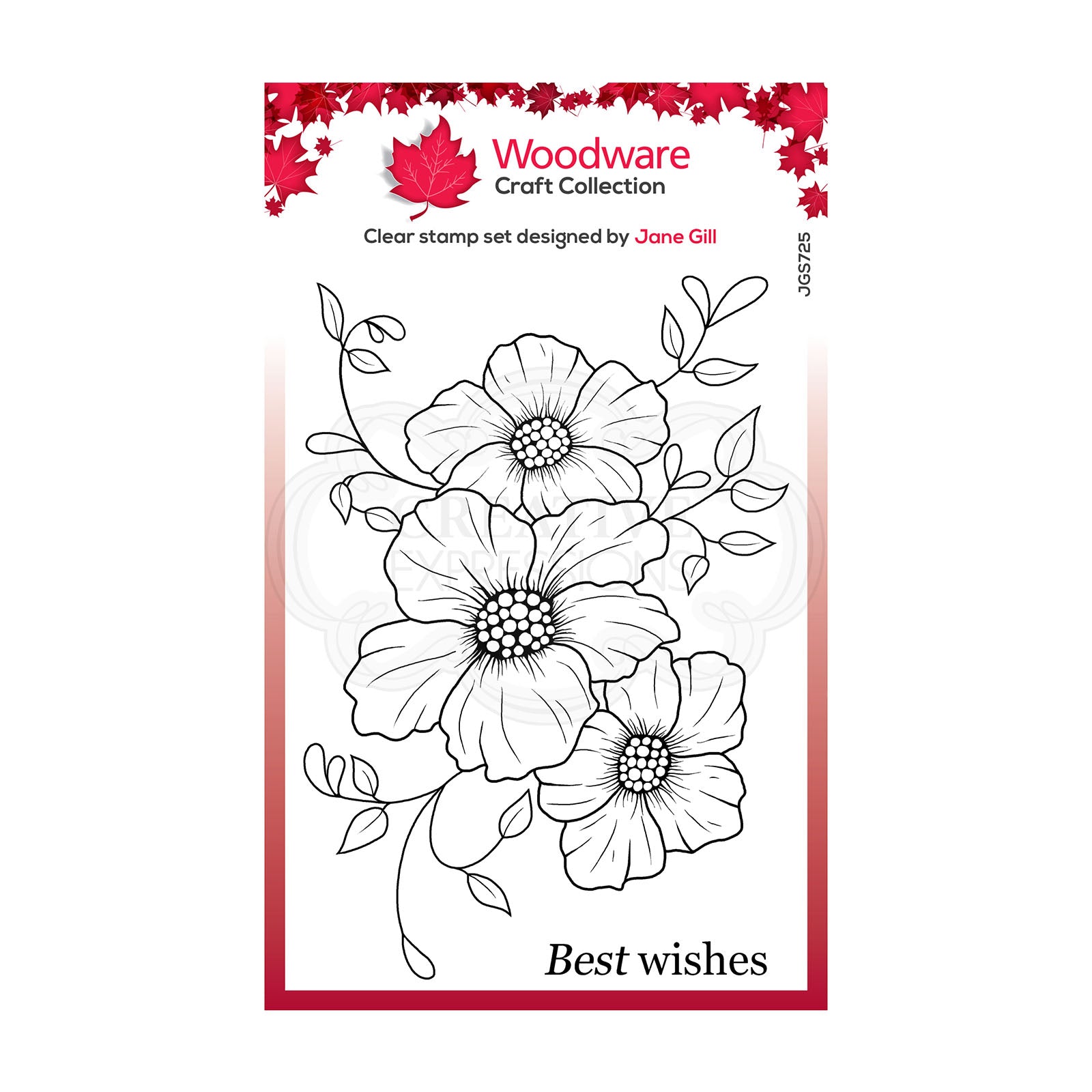 Woodware • clear singles petal trio