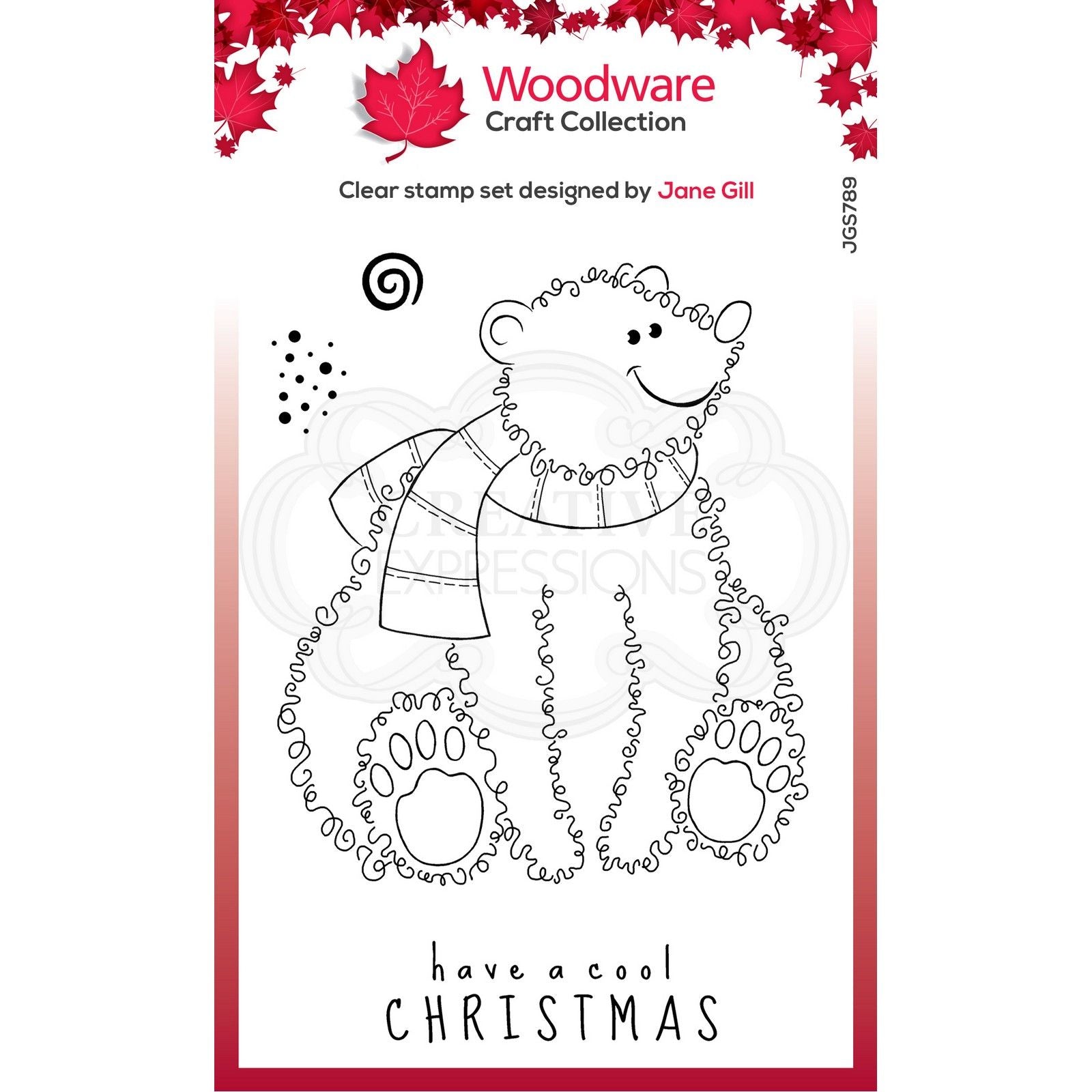 Woodware • festive fuzzies clear singles stempel polar bear