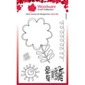Woodware • clear singles stempel set petal doodles never give up