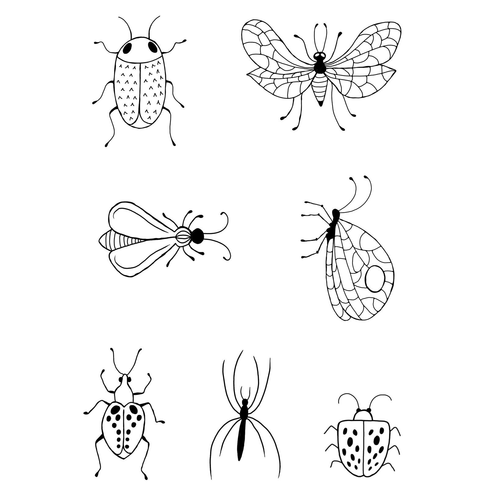 Woodware • clear singles stempel set bug doodles