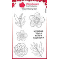 Woodware • clear singles blooms for birds flower heads 4 in x 6 in stamp set