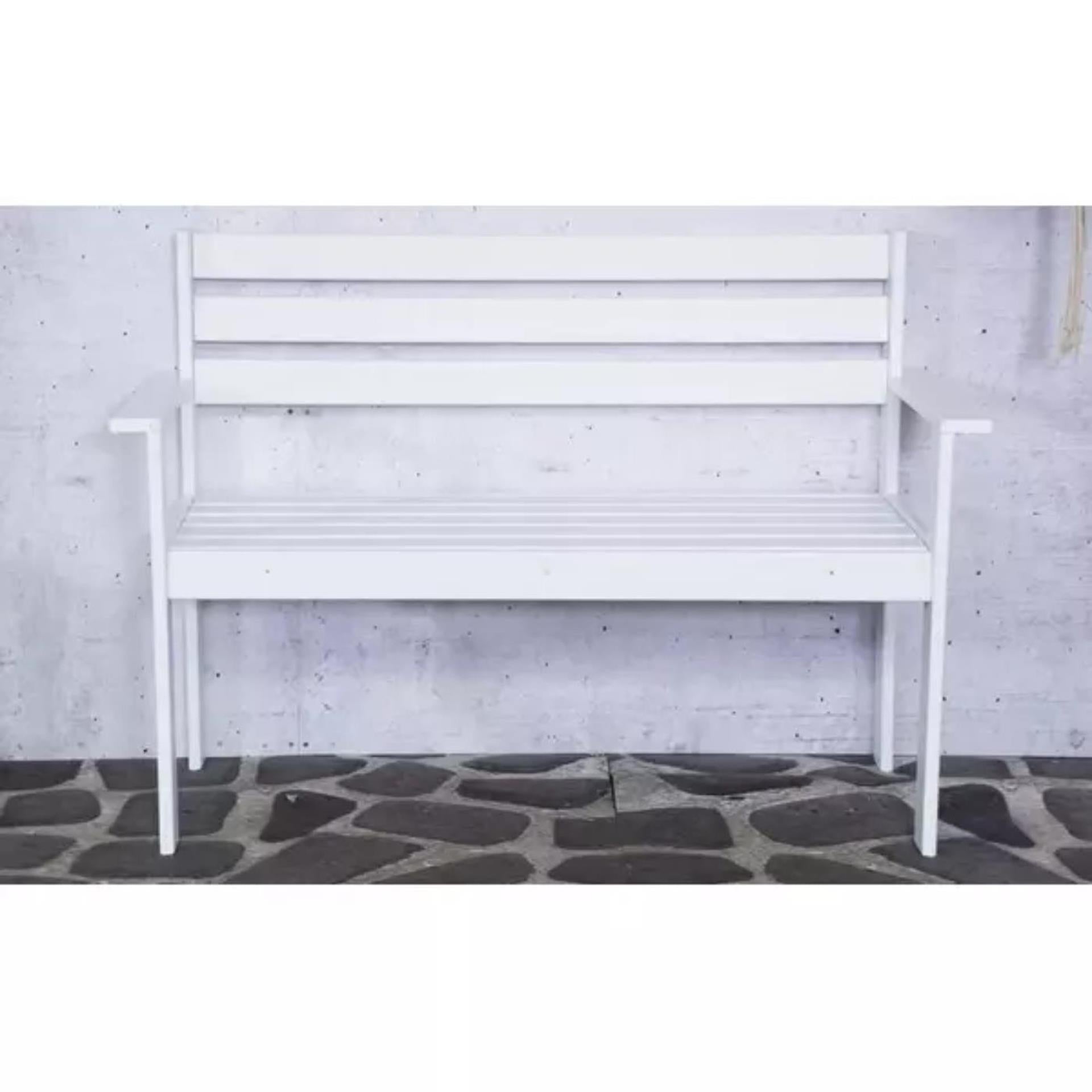 Sens semmy houten bankje 120cm wit