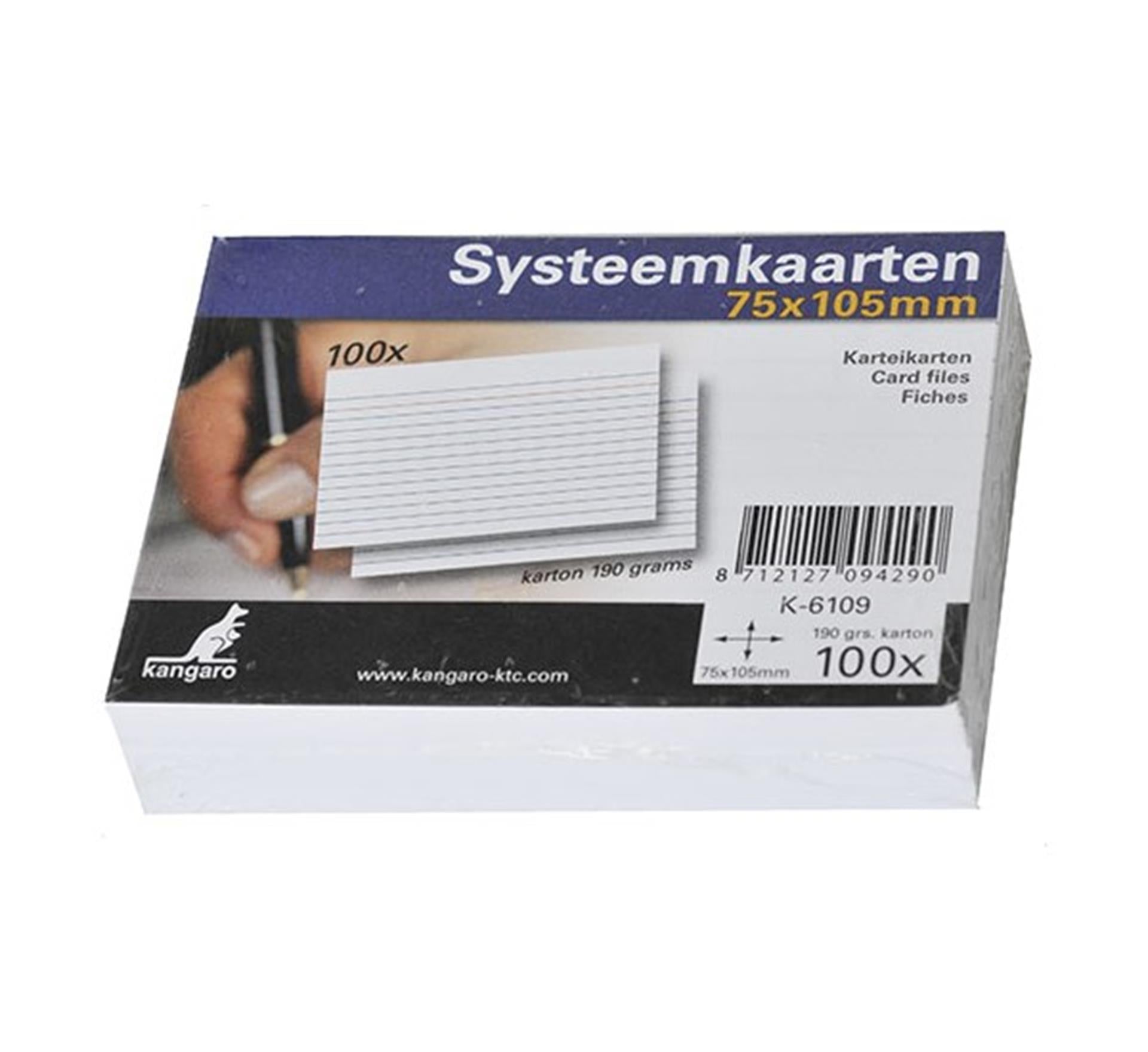 Kangaro systeemkaart 75x105mm 100x