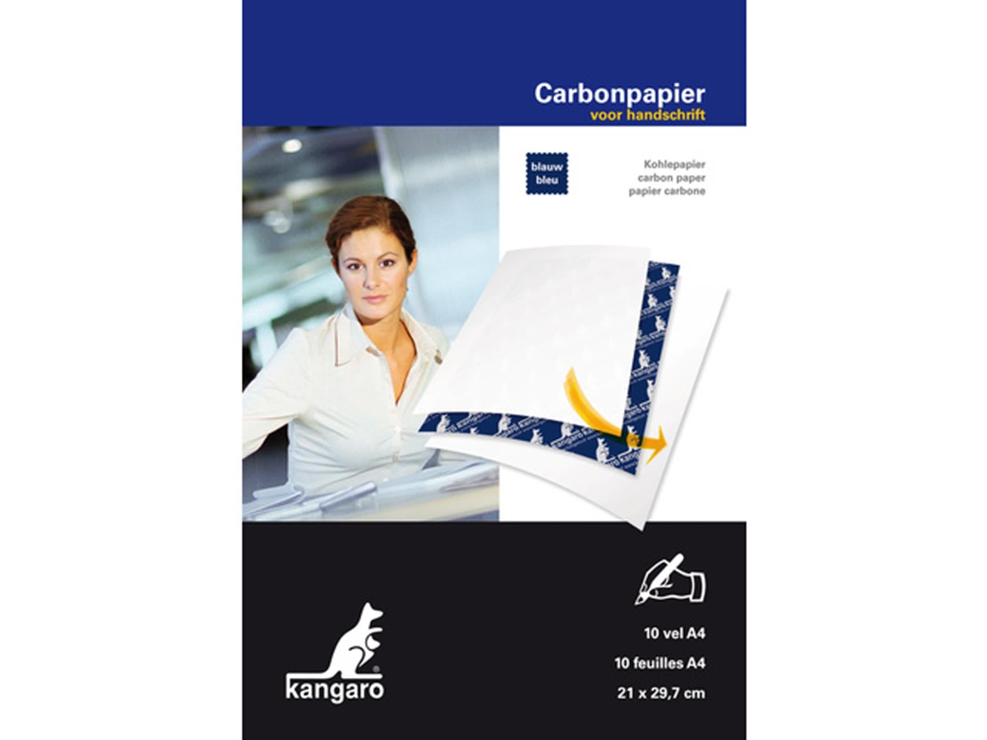 Kangaro carbonpapier blauwhandschrift