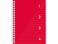 Kangaro 4 in 1 schrijfblok a5, gelinieerd rood