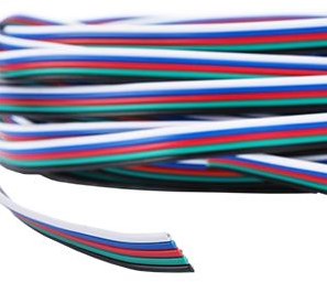 Enzo kabel voor rgbw ledstrip 5-aderig lengte 10 meter - 4380052