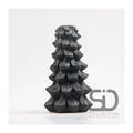 Season inspired decoration kandelaar kerstboom 11x11x19 zwart