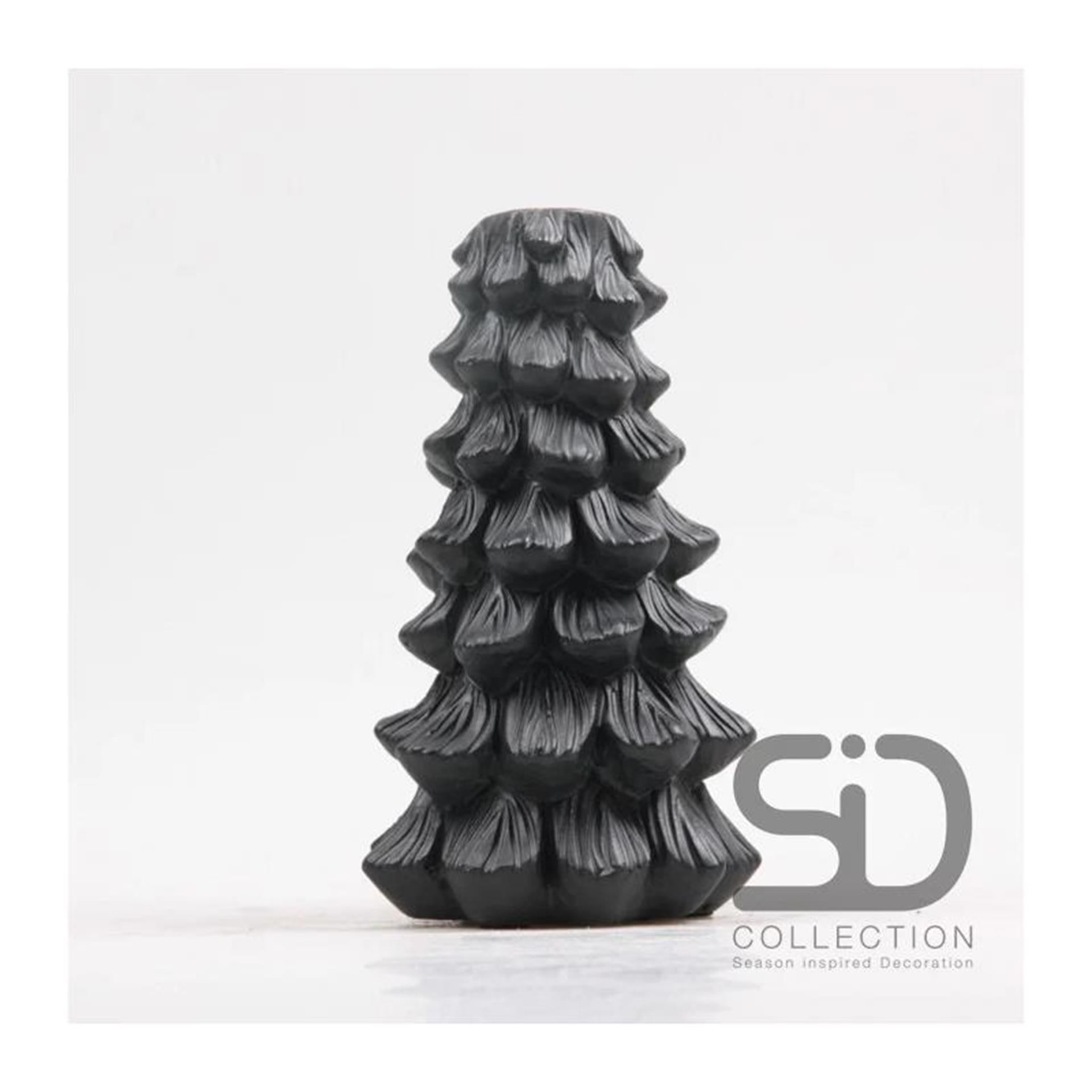 Season inspired decoration kandelaar kerstboom 11x11x19 zwart