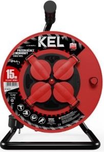 Enzo kel kabelhaspel h05 3x1,5qmm 15m rood ip44 - 1167280