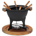 Kela Country Fondue-Set für 6 Personen, 1 Liter, 11-teilig, schwarz
