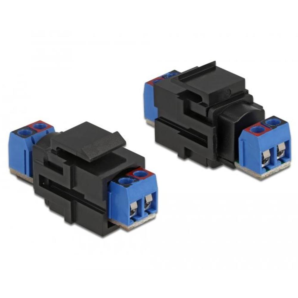 2‑pins aansluitblok keystone