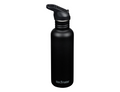 Klean kanteen drinkfles - classic - sportdop met flip - zwart - 800 ml