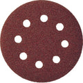 Klingspor schuurpad met klitbevestiging | gls 5 125 mm korreling 80 | voor hout metaal korund | gatenaantal 8 | 50 stuks - 89489 - 89489