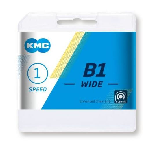 KMC B1 Kette breit, 1 2 x 1 8 schwarz, Singlespeed.