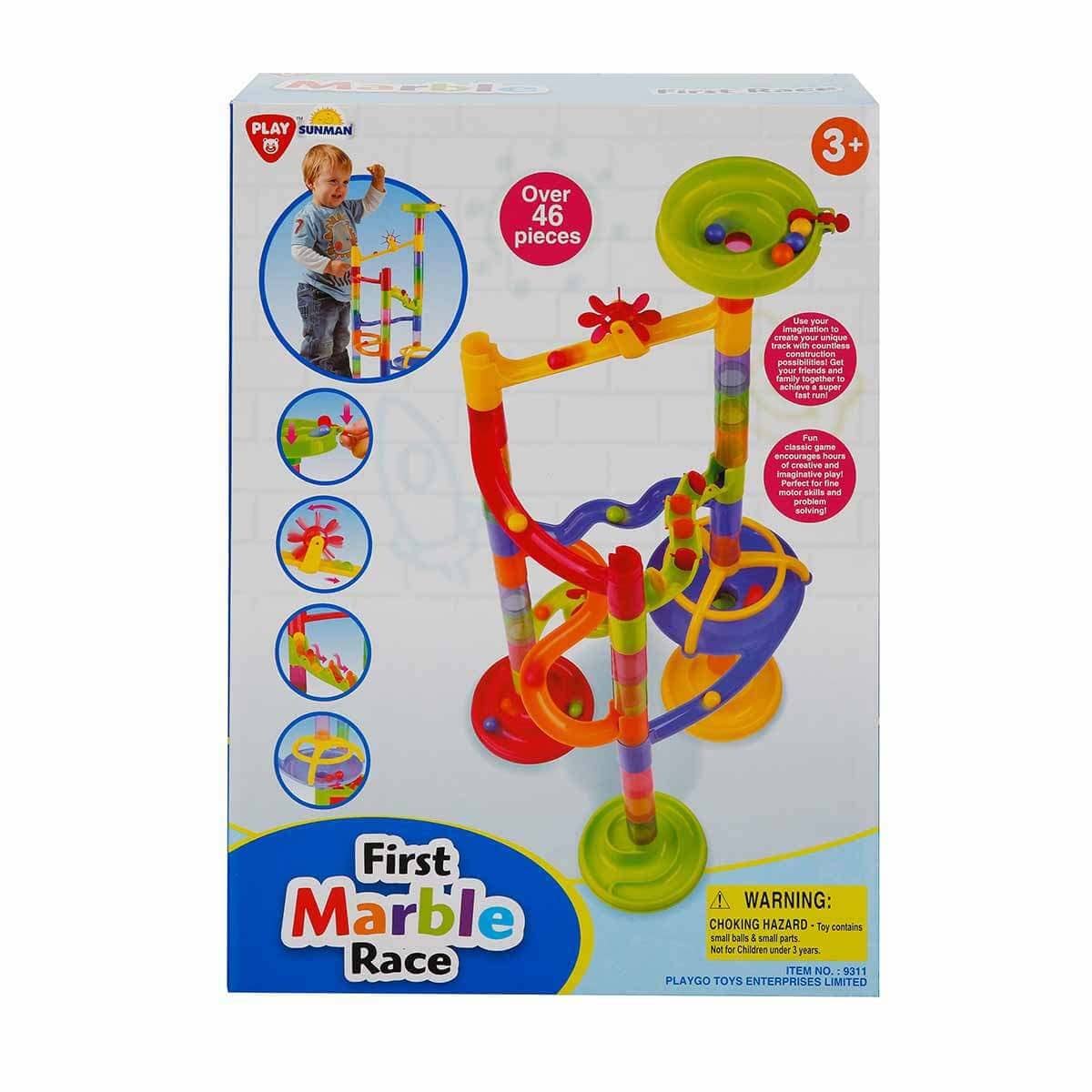 Playgo - Deluxe-Kugelbahn, +46 Teile inkl. Murmeln