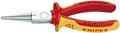 Knipex langbektang verchroomd ge‹soleerd met meer-componentengrepen, vde-getest 160 mm - 3036160