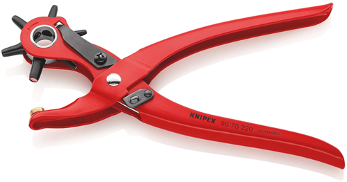 Knipex revolverponstang | 220 mm lengte | rood poedergecoat - 90 70 220 ean