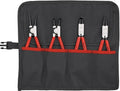 Knipex set borgringtangen | 4-delig in roltas | 10-60 mm | 1 stuk - 00 19 56 v01 - 00 19 56 v01