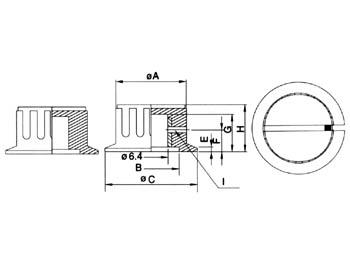 Potmeter knop