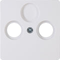 Enzo kopp hk05 arctic wit afdekplaat voor coax - 4621440