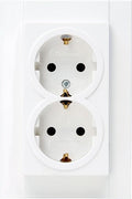 Enzo kopp hk07 pure mat wit inbouw stopcontact ra dubbel - 4624120