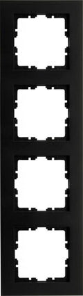 Enzo kopp hk07 pure mat zwart 4 voudig afdekraam - 4624730