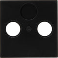 Enzo kopp hk07 pure mat zwart afdekplaat voor coax - 4624540