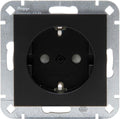 Enzo kopp hk07 pure mat zwart inbouw stopcontact ra + kinderbeveiliging - 4624610
