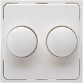 Enzo kopp hk07 wit afdekplaat + knop duo dimmer - 4622035