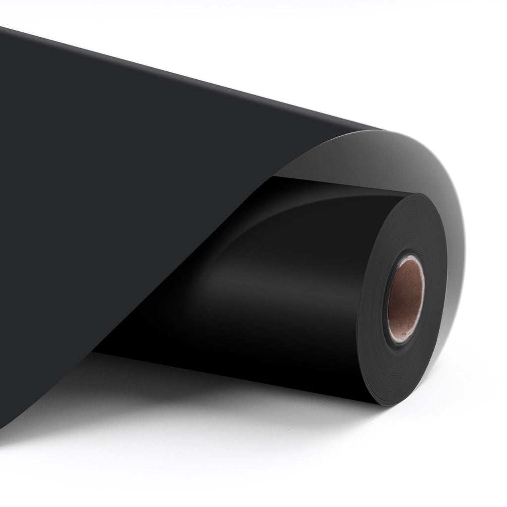 Loklik • matloos zelfklevende vinyl 33x305cm mat zwart
