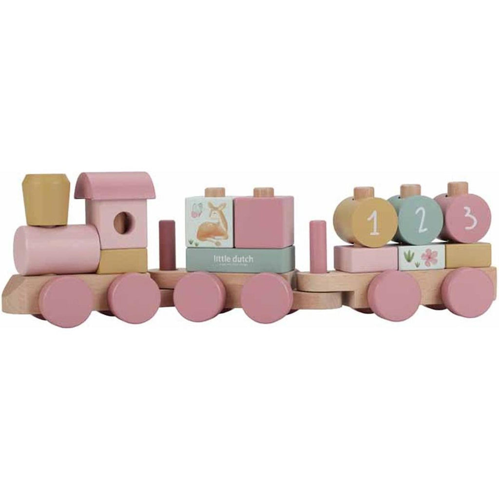 Little dutch fairy garden blokkentrein roze