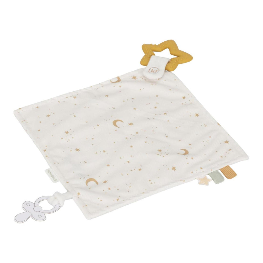 Little dutch newborn naturals knuffeldoekje met bijtring