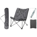 Redcliffs campingstoel opvouwbaar grijs 83x74x91cm staal polyester 4,5kg