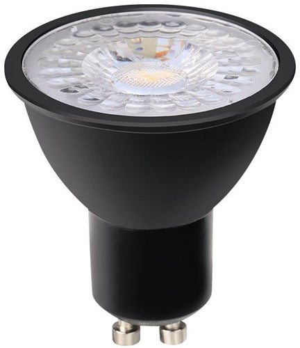 Enzo led spot gu10 230v 3-35w 60gr zwart 2700k dimbaar - led0630