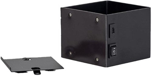 Enzo led wandlamp 6w oplaadbaar zwart 2700k met sensor - 5082095