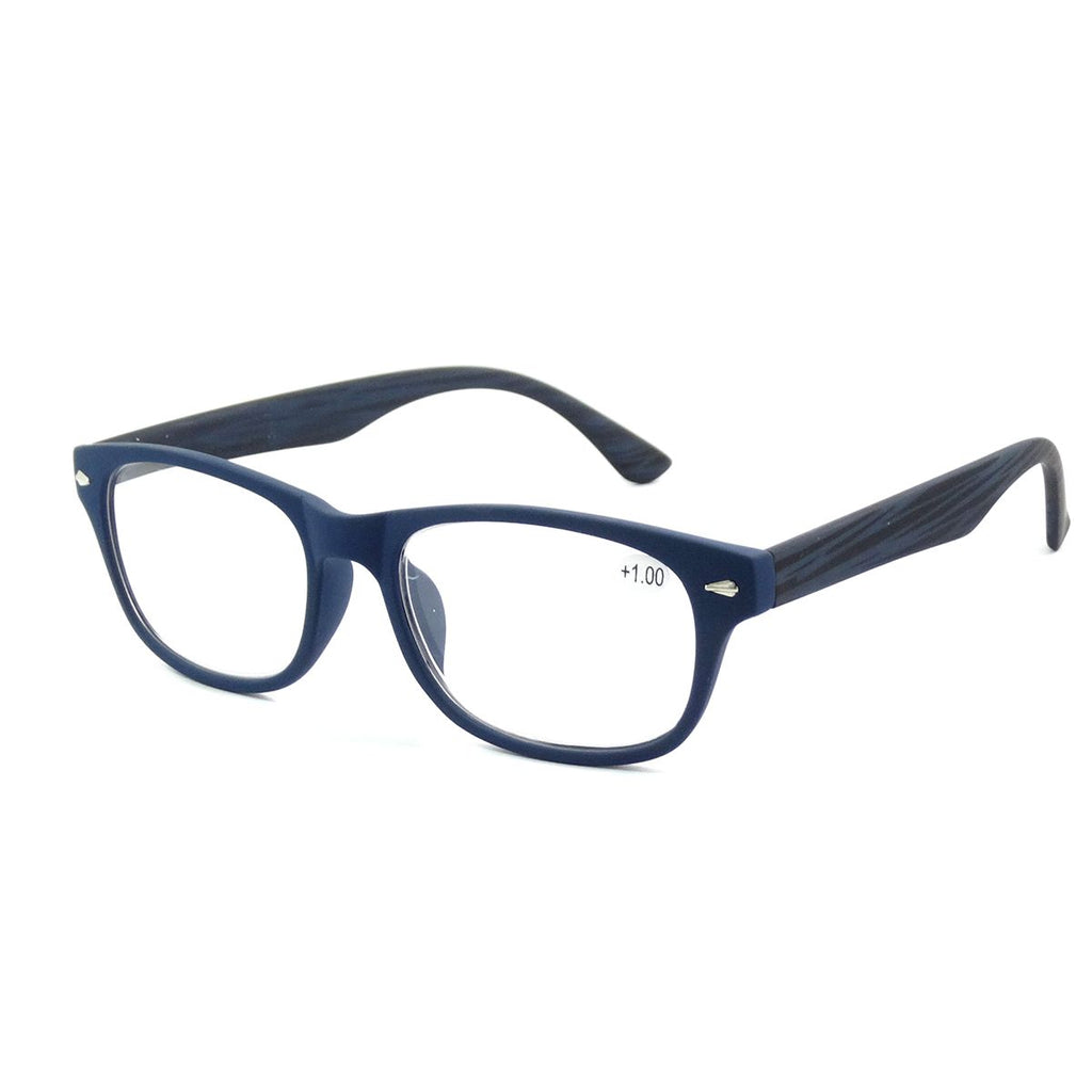 Spectrum leesbril blauw zwart vierkant 2.50