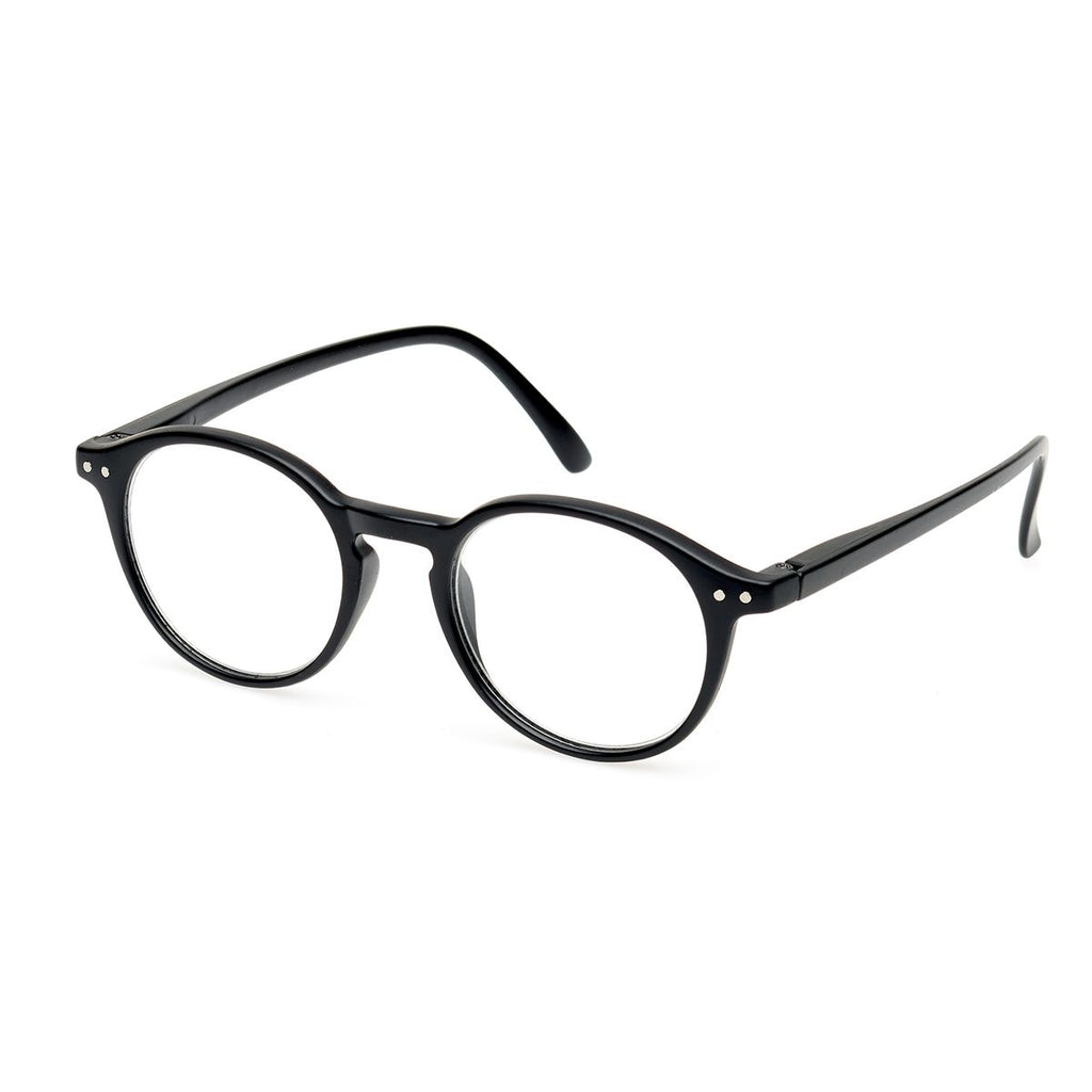 Spectrum leesbril zwart rond 1.00