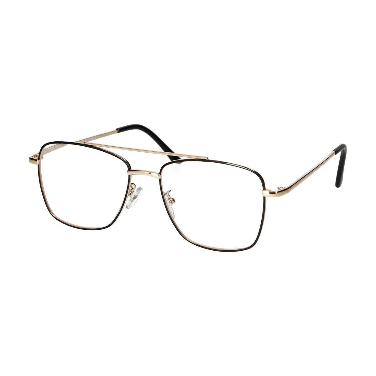Spectrum leesbril vintage piloot metaal goud zwart 2.50