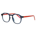 Spectrum computerbril blauw oranje 0.00