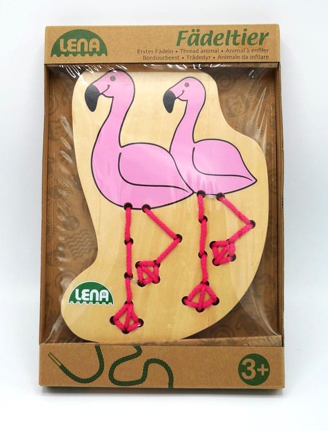Lerne mit diesem Flamingo, Selecta Lena zu besaiten.