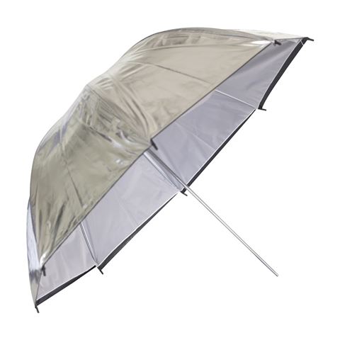 Linkstar Flash Regenschirm PUK-84WB Weiß Schwarz 100 cm (Wendbar)