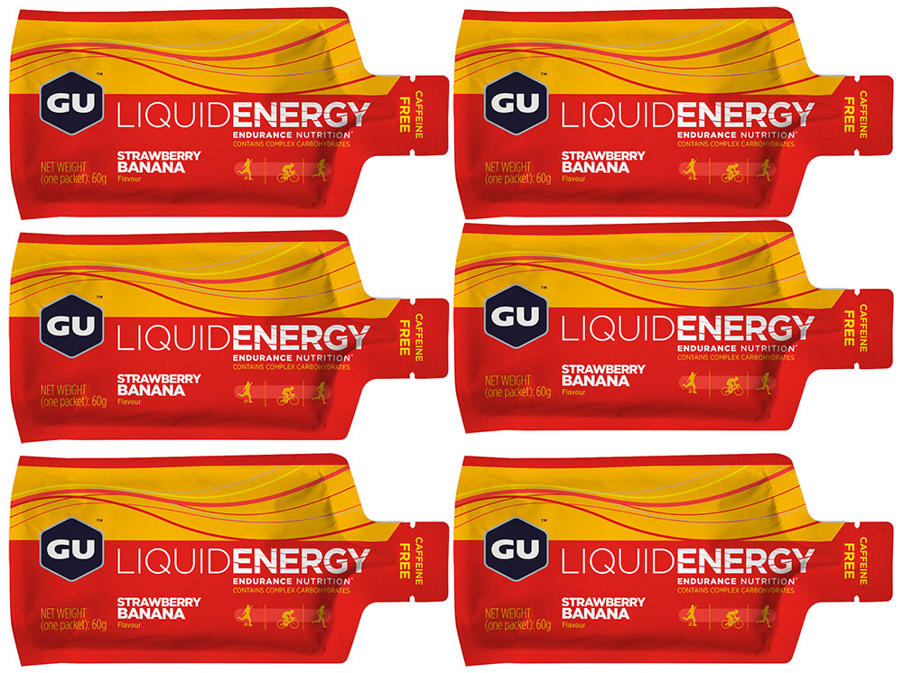 Gu liquid energy gel strawberry banana 6x60g