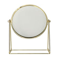 Lsp spiegels spiegel op frame voet goud 22cm 3x vergrotend