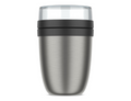 Mepal lunchpot ellipse - geïsoleerd - nordic black - 500 ml + 200 ml